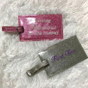 NWOT Shimmer Chic Set of 2 Luggage Tags